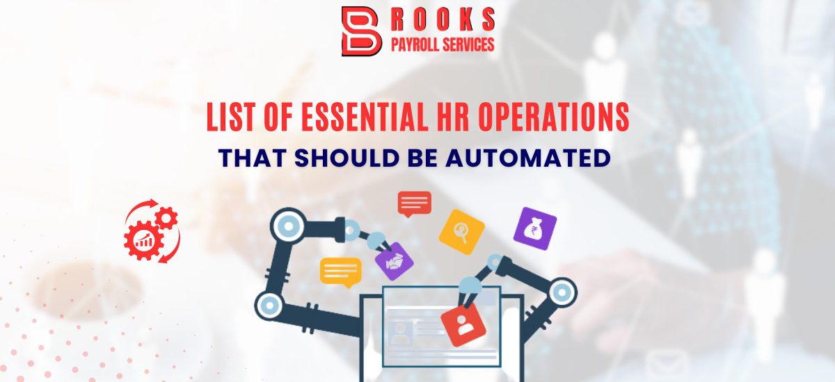 List of Essential HR Operations That Should be Automated